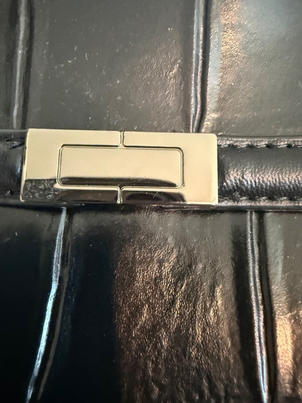 Steve Madden Black Leather Shoulder Bag - Picture 6 of 8